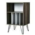 thumbnail image 1 of Costway Record Player Stand Turntable Stand Display Shelf Media Storage Cabinet Walnut, 1 of 11