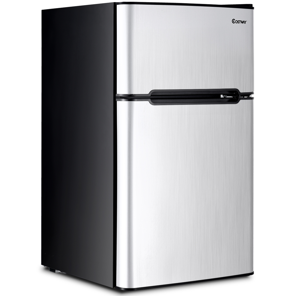 Arctic King 3.2 Cu ft Two Door Compact Refrigerator with Freezer, Black