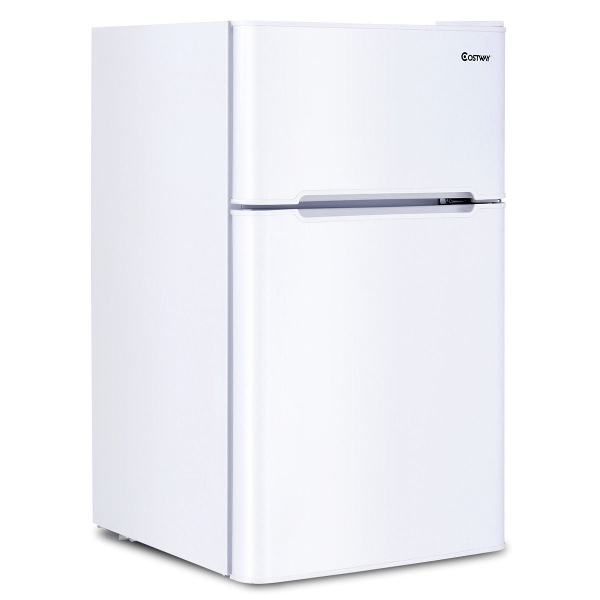 Costway 2 Doors 3.4 cu ft. Unit Compact Mini Refrigerator Freezer - On Sale  - Bed Bath & Beyond - 27201335