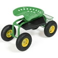 thumbnail image 1 of Costway Rolling Tray Gardening Planting with Work Seat Garden Cart Green, 1 of 7