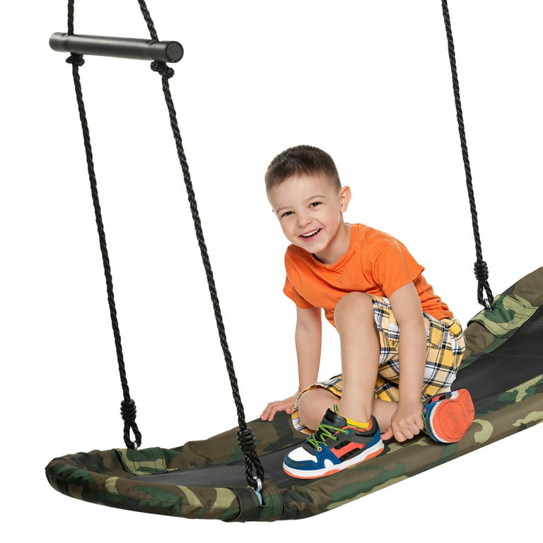 Costway Metal Frame Saucer Tree Swing Surf for Kids & Adults Costway Metal Frame Saucer Tree Swing Surf for Kids & Adults