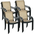 thumbnail image 1 of Costway Set of 16 Patio Dining Chairs Stackable Armrest Backrest no Assembly, 1 of 9