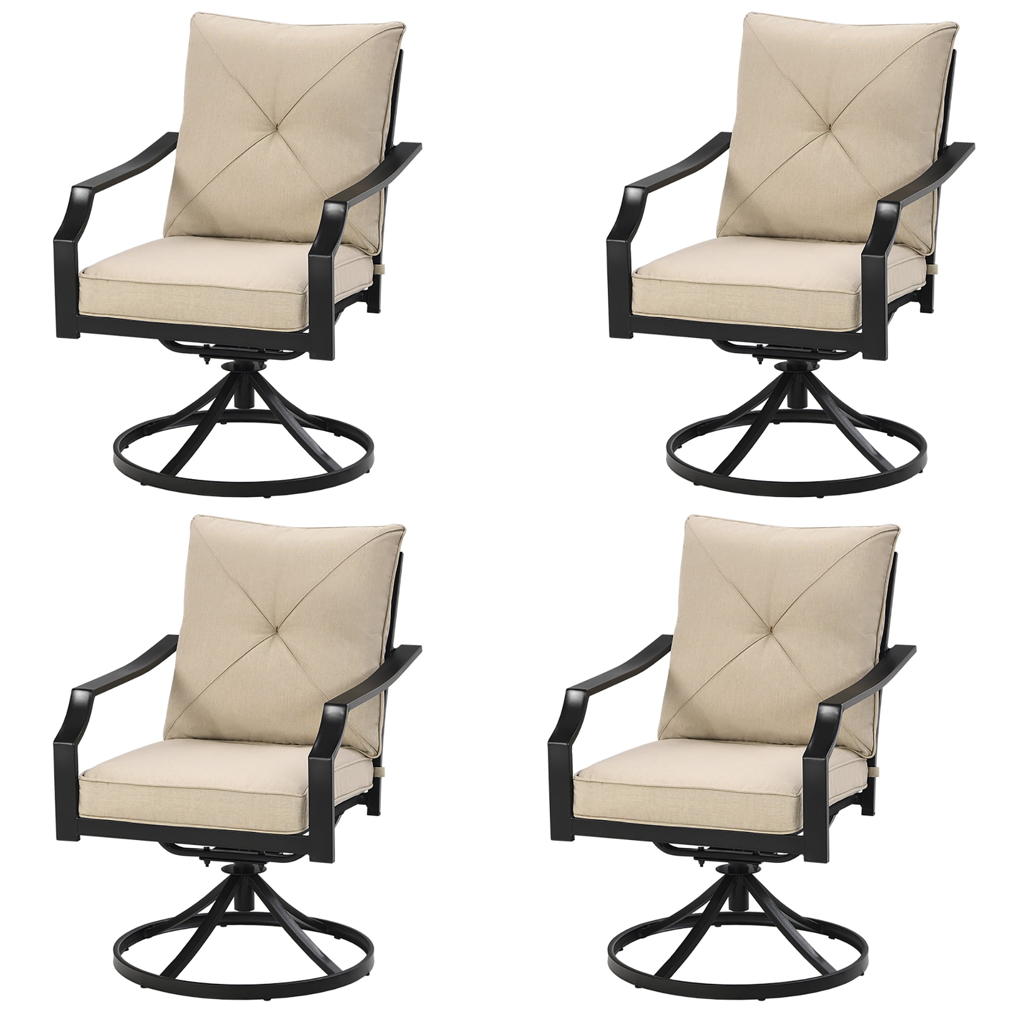 Swivel Chairs Porch Chairs At Lowes Pouuin Wicker Gray Metal Frame