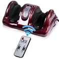 thumbnail image 1 of Costway Shiatsu Foot Massager Kneading and Rolling Leg Calf Ankle with Remote Burgundy, 1 of 7