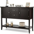 thumbnail image 1 of Costway Sideboard Buffet Table Wooden Console Table W/ Drawers & Storage Cabinets Blue Brown, 1 of 12