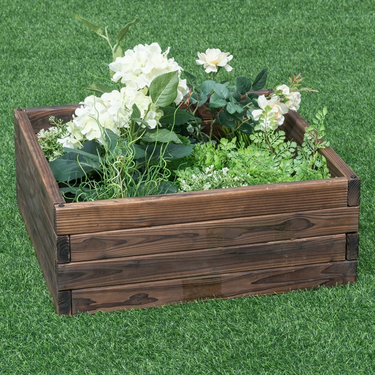 Bibiy. 　KATHERYNTWEEDTOP Costway Square Raised Garden Bed Flower Vegetables Seeds