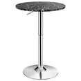 thumbnail image 1 of Costway Round Bistro Bar Table Height Adjustable 360-degree Swivel Black, 1 of 10