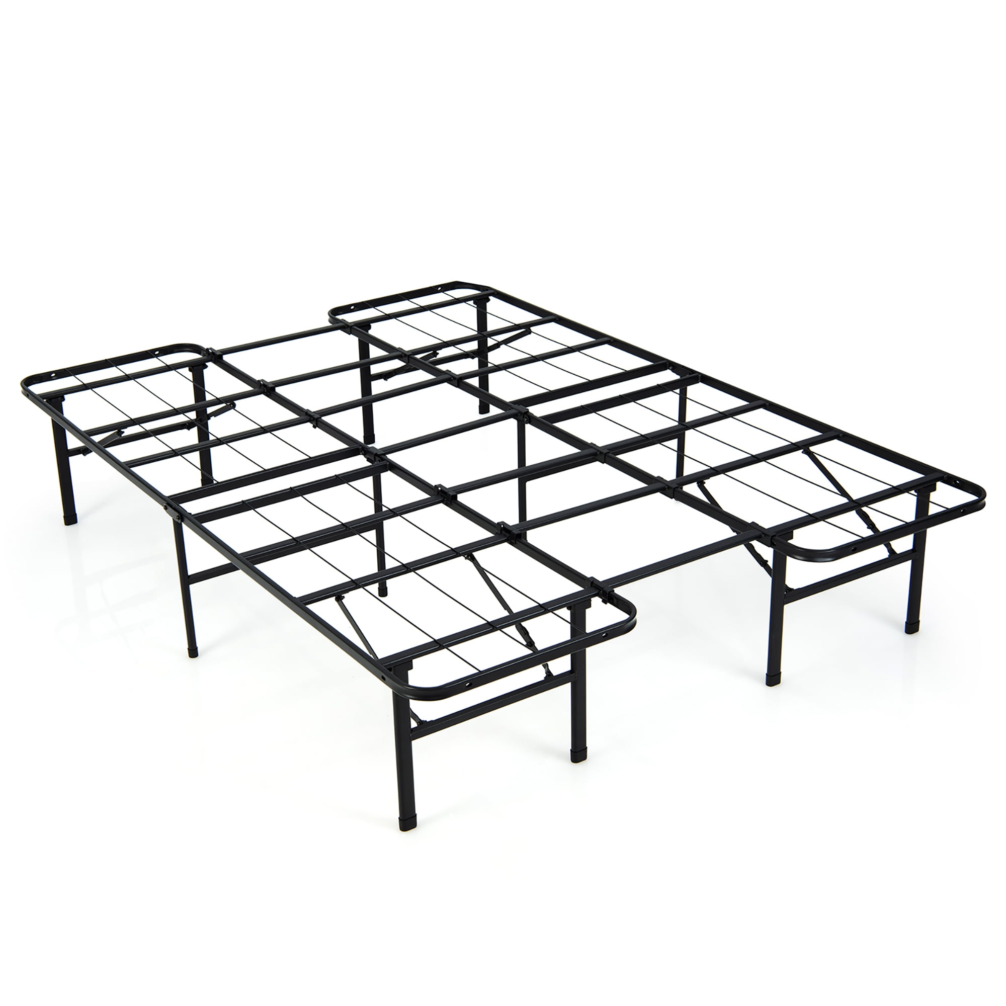 Costway Twin Base Size, Heavy Duty Folding Metal Platform Bed Frame for
