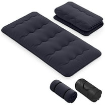 Costway Twin Futon Mattress Japanese Floor Sleeping Pad Washable Cover Carry Bag Black