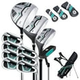 thumbnail image 1 of Costway Ultimate Men's Golf Complete Set with Rain Hood, 13 Pieces, Green, 1 of 12
