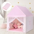 thumbnail image 1 of Costway Unisex Kids Castle Fairy Play Tents, Pink, 1 of 11