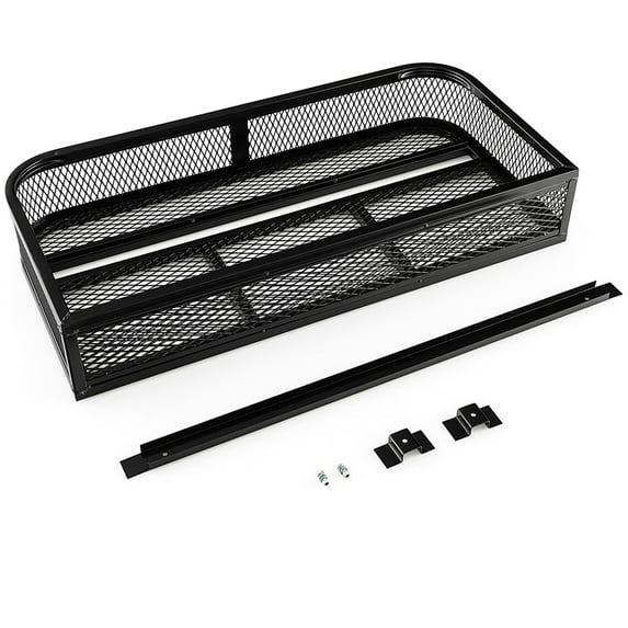 Costway Universal Front Atv Hd Steel Cargo Basket Rack Luggage Carrier