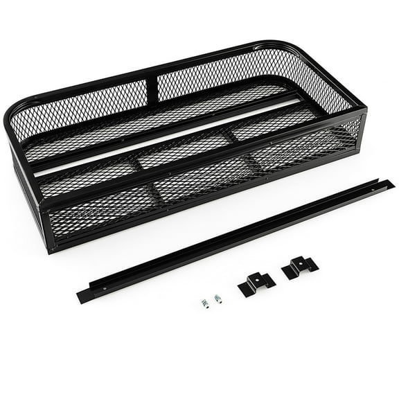 Costway Universal Front Atv Hd Steel Cargo Basket Rack Luggage Carrier