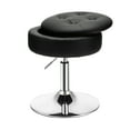Costway Vanity Stool Adjustable 360° Swivel Storage Makeup Chair w