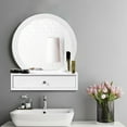 thumbnail image 1 of Costway Wall Mounted Vanity Makeup Dressing Home Furniture 2Drawer, 1 of 10
