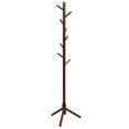 thumbnail image 1 of Costway Wooden Coat Rack Stand Hall Tree Entryway Organizer 2 Heights w/ 8 Hooks Walnut, 1 of 12