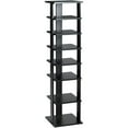 thumbnail image 1 of Costway Wooden Shoes Storage Stand 7 Tiers Shoe Rack Organizer Multi-shoe Rack Shoe box Black, 1 of 9