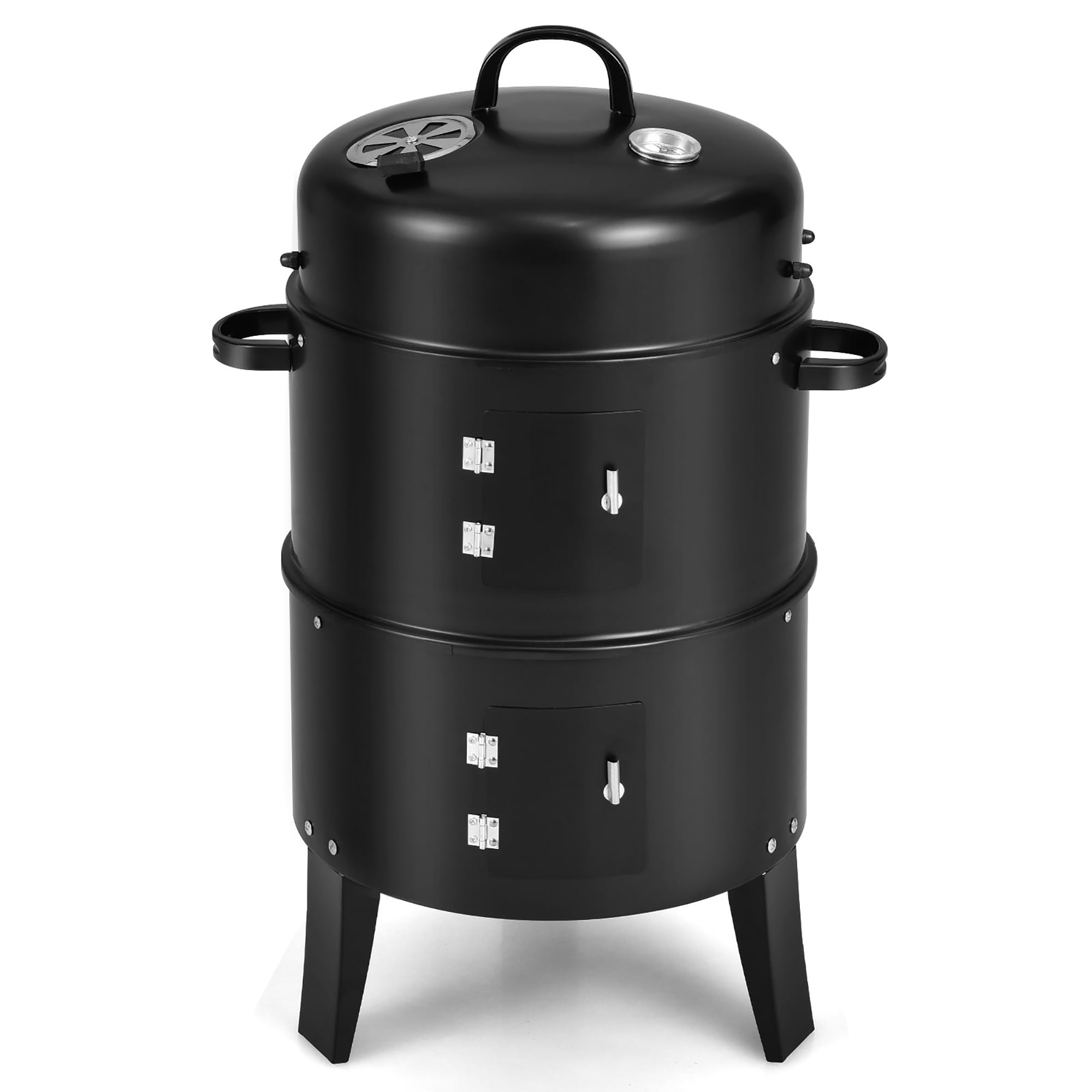 Portable Pellet Grill and Smoker Tabletop with Temperature Probe - Costway