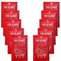 Vrbgify 39 In. X 39 In. Emergency Fire Blanket In Fiberglass To Suppress Grease Fire For Home Kitchen Office Grill 4 Pack 001sa04 127d