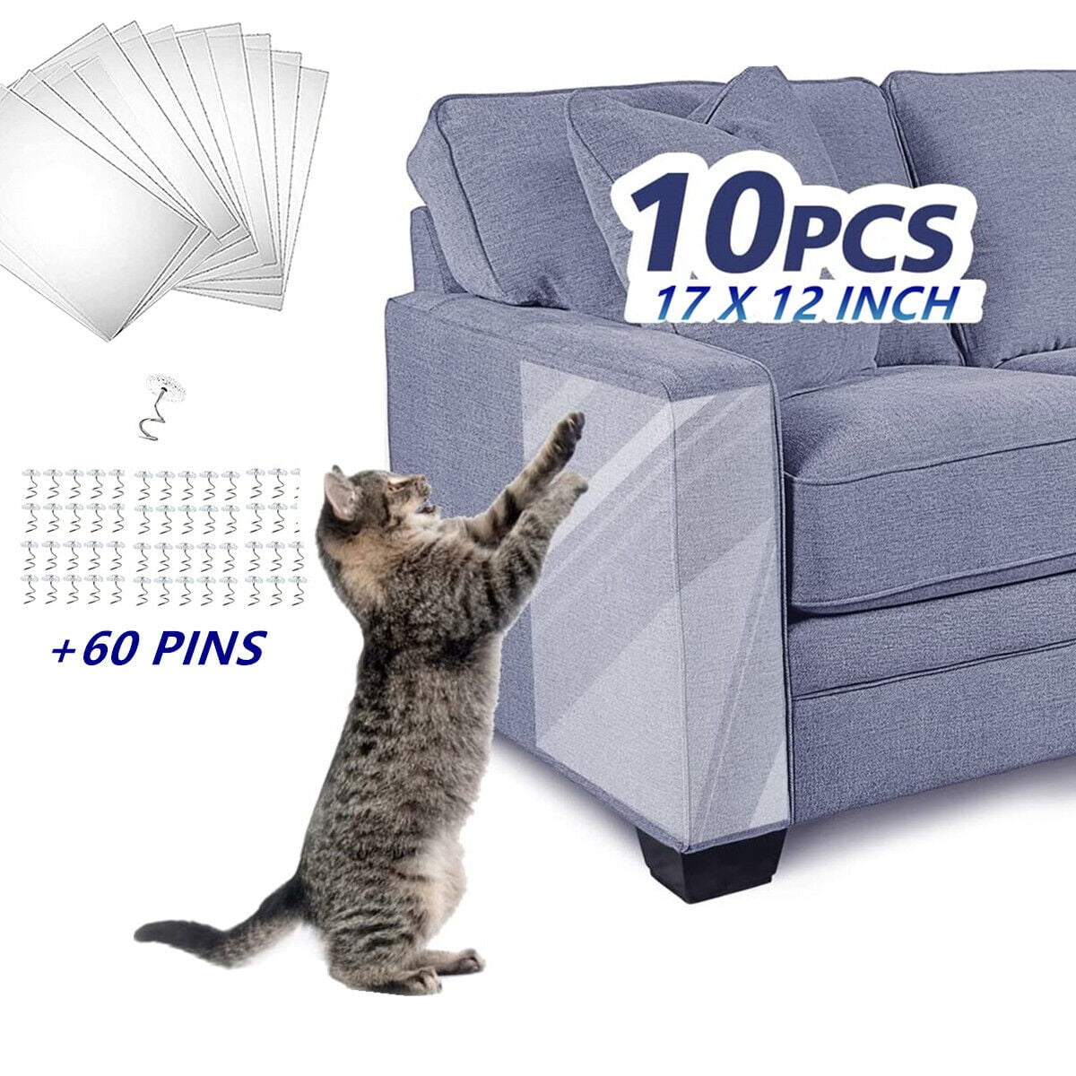 Costyle 10x Cat Furniture Scratch Guards Couch Protector AntiScratch