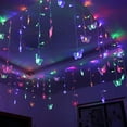 thumbnail image 1 of Costyle 110 V Butterfly LED String Curtain Lights Fairy Lights Christmas Wedding Party Decor 3.5 M, Multicolored, 1 of 4