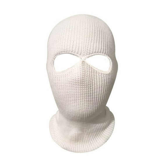 Costyle 2 Hole Knitted Full Face Cover Ski Mask, Adult Winter Warm Balaclava Knit Full Face Mask for Outdoor Sports