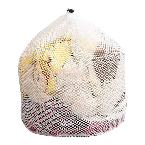 Costyle 2 Pack Extra Large Laundry Bag 36" x 24" Polyester Mesh Heavy Duty Jumbo Drawstring Washing Clothes Hamper