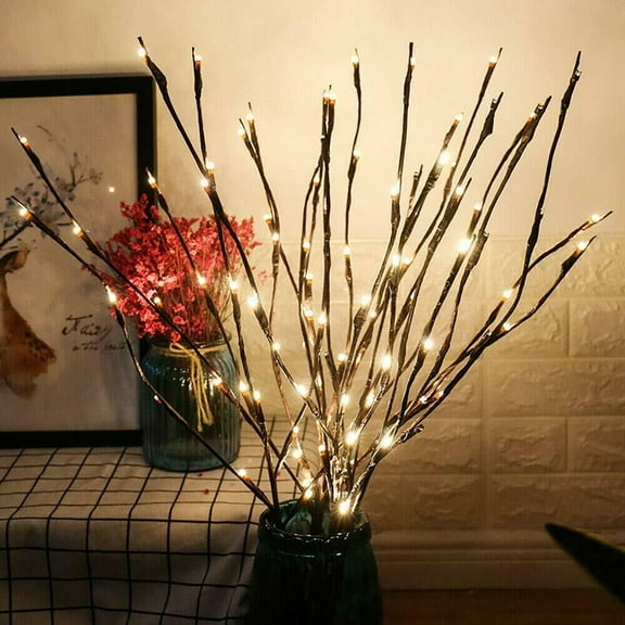 Costyle Branch Lights Battery Powered LED Lights Willow Twig Lighted Branch for Home Decoration Warm White - 29.5 inches 20 LED - 1 Pack