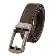 Costyle New Belt Men Automatic Adjustable Leather Belts, Brown