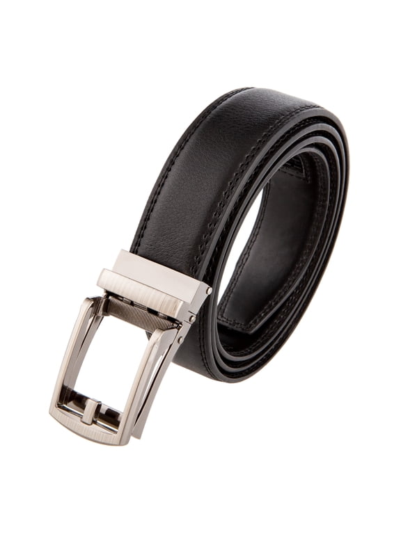 Costyle New Style Comfort Click Belt Men Automatic Adjustable Leather Belts, Black