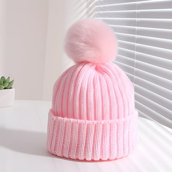 Costyle Rabbit Ear Winter Warm Hat for Kids Wool Beanie Cap
