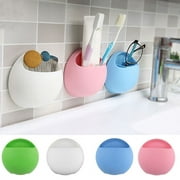 Costyle Toothbrush Holder Toothbrush Rack Suction Cup Wall Mounted Stand Waterproof Multifunction Storage Organizer
