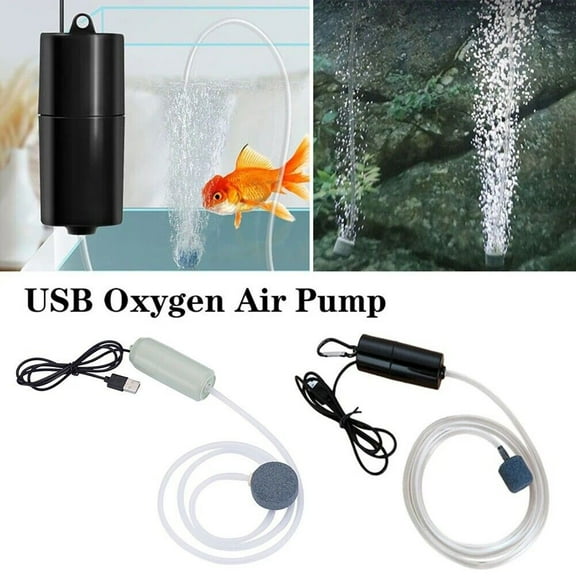 Costyle USB Powered Aquarium Oxygen Pump with Air Stone Mini Portable Mute Air Pump Aerator for Fish Tank
