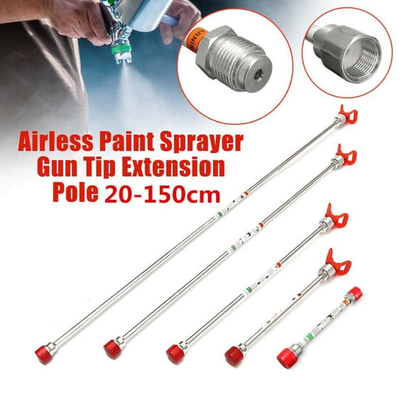 Costyle Universal Airless Paint Sprayer Spray Gun Tip Extension Pole Rod 20/30/50/75cm