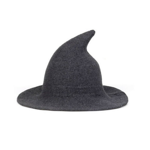 Costyle Women Ladies Witch Wizard Hat Halloween Party Dress Up Cosplay Costume Gift, Dark grey