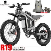 Coswheel R19 Electric Motorcycle for Adult,9000W Peak 60 Mph ,72V 40AH 125 Miles Electric Dirt Bike,19"Off-Road Tires,Hydraulic Brakes