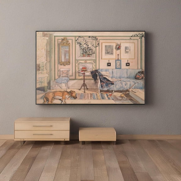 Cosy Corner by Carl Larsson Poster Wall Art Reproduction, Swedish Print, Unframed Canvas 24x36in