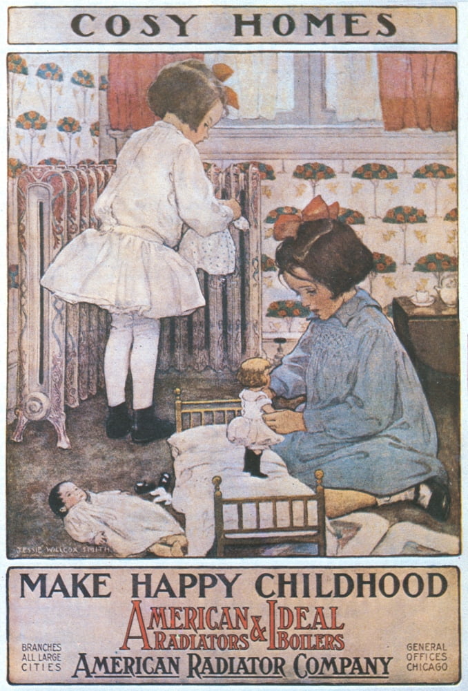 Cosy Homes Canvas Art - Jessie Willcox Smith (18 x 24)