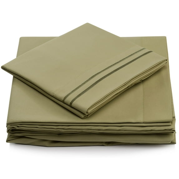 Cosy House 1500 Collection 4 Piece Bed Sheet Set Silky Soft Deep Pocket Sheets