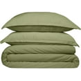 thumbnail image 1 of Cosy House Collection 100% Rayon Derived from Bamboo Duvet Cover Set - Cooling, Breathable, Soft & Smooth Sateen Weave Set with Shams (King/Cal King, Sage Green), 1 of 7