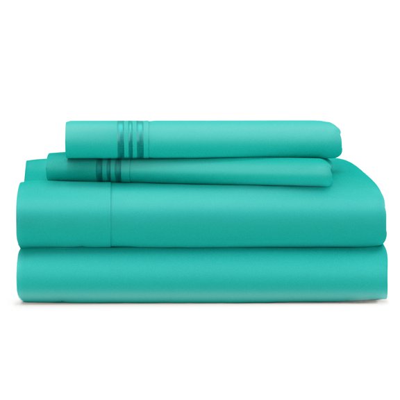 Cosy House Collection Everyday 1500 Series Bed Sheet Set - Ultra Soft & Cool Hotel Luxury Bedding - Deep Pocket - Wrinkle, Stain and Fade Resistant - 4 Piece Set