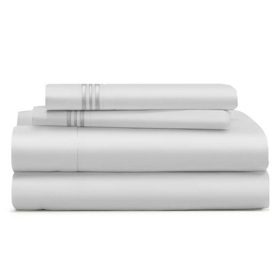 Cosy House Collection Everyday 1500 Series Bed Sheets - Bedroom Essentials - Luxury Hotel Ultra Soft Bedding - Stain & Wrinkle Resistant - Easy & Comfy Fit - 4 Piece (Queen, Silver)