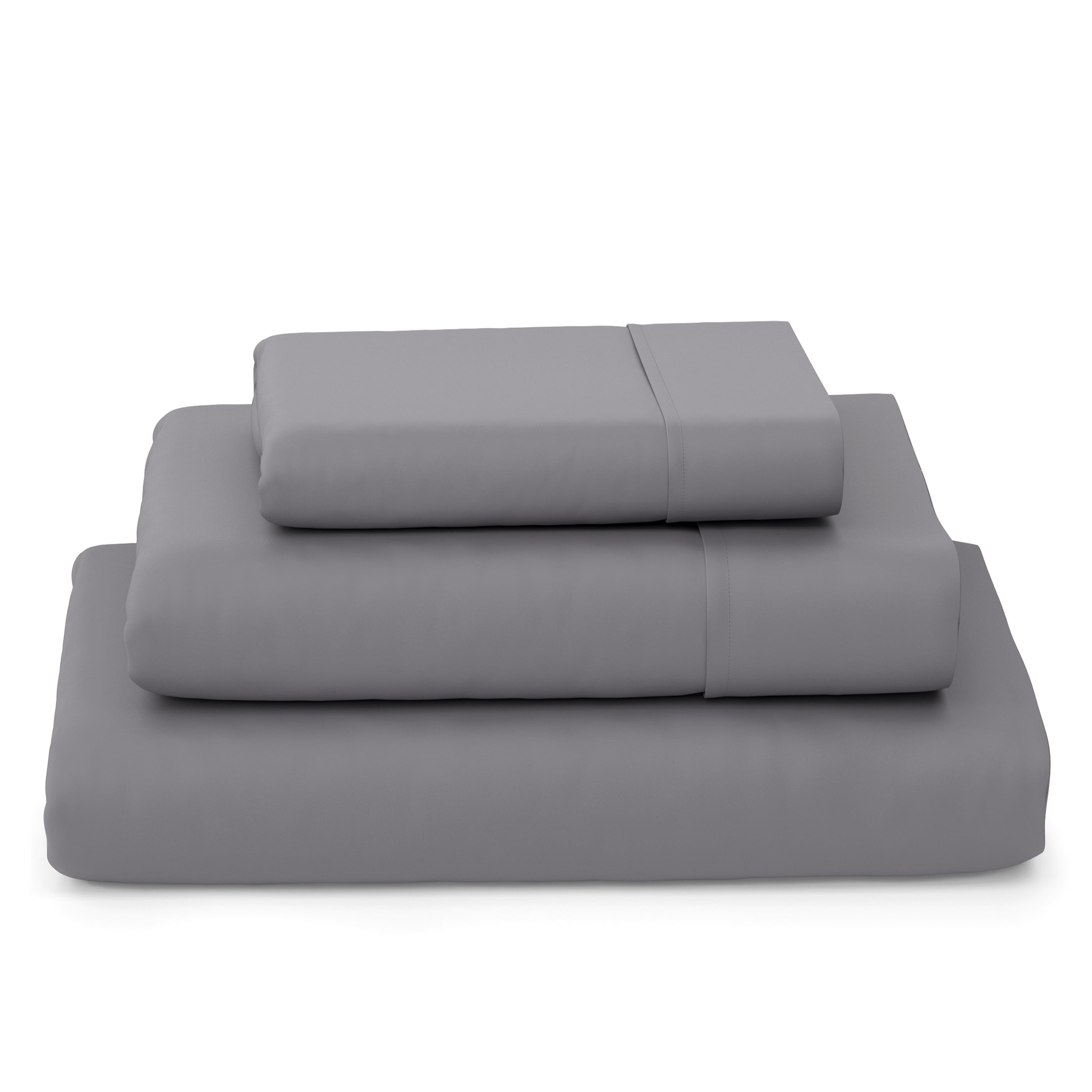 Cosy House Collection Luxury Bamboo 3 Piece Sheet Set - Twin - Silver