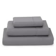 thumbnail image 1 of Cosy House Collection Luxury Bamboo Bed Sheet Set - Hypoallergenic Bedding Blend - 3 Piece - Twin, Grey, 1 of 6