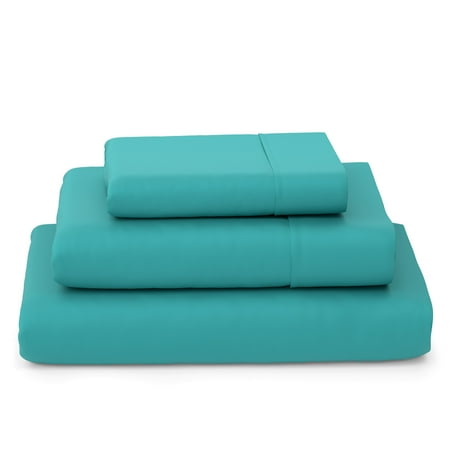 Cosy House Collection Luxury Bamboo Bed Sheet Set - Hypoallergenic Bedding Blend - 3 Piece - Twin, Turquoise