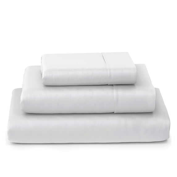 Cosy House Collection Luxury Bamboo Bed Sheet Set - Hypoallergenic Bedding Blend - 3 Piece - Twin, White