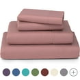 thumbnail image 1 of Cosy House Collection Luxury Bamboo Bed Sheet Set - Hypoallergenic Bedding Blend - 3 Piece - Twin XL, Pink, 1 of 6