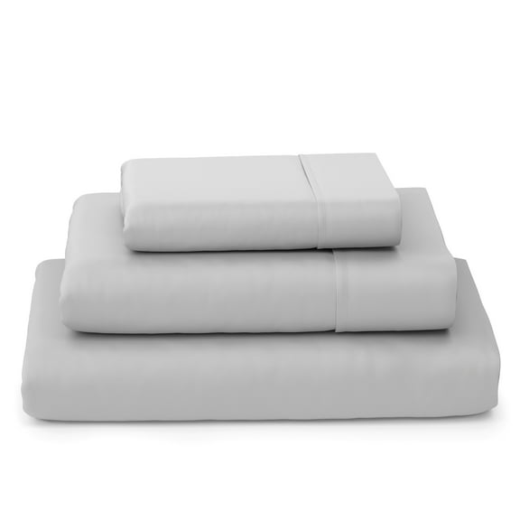 Cosy House Collection Luxury Bamboo Bed Sheet Set - Hypoallergenic Bedding Blend - 3 Piece - Twin XL, Silver