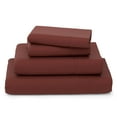 thumbnail image 1 of Cosy House Collection Luxury Bamboo Bed Sheet Set - Hypoallergenic Bedding Blend - 4 Piece - California King, Burgundy, 1 of 6