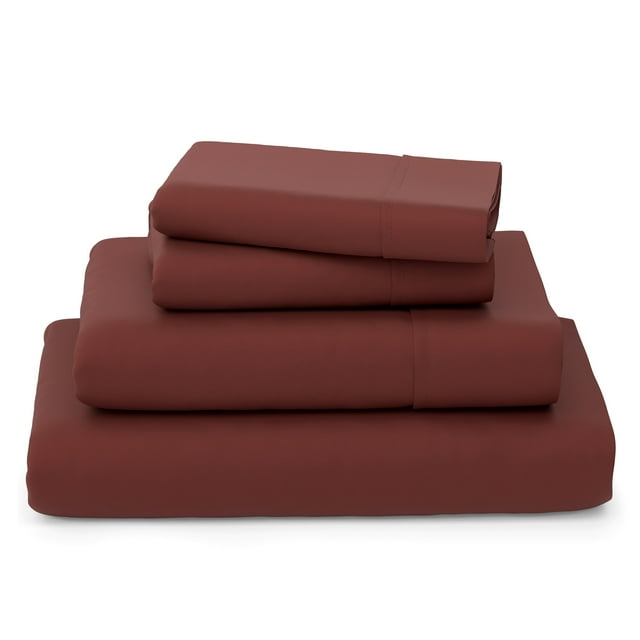 Cosy House Collection Luxury Bamboo Bed Sheet Set - Hypoallergenic Bedding Blend - 4 Piece - California King, Burgundy